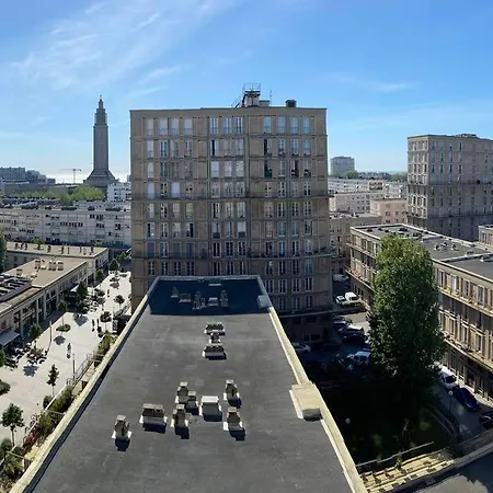 Appartement Perret Vue Sur Mer Le Havre Exterior foto
